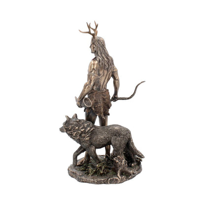 Herne and Animals Folklore Bronzed Figurine 30cm 3