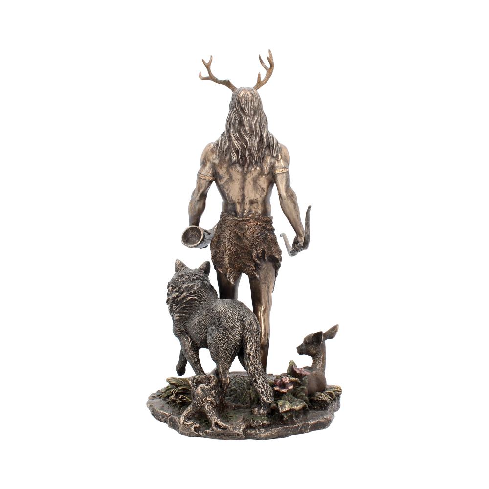 Herne and Animals Folklore Bronzed Figurine 30cm 4