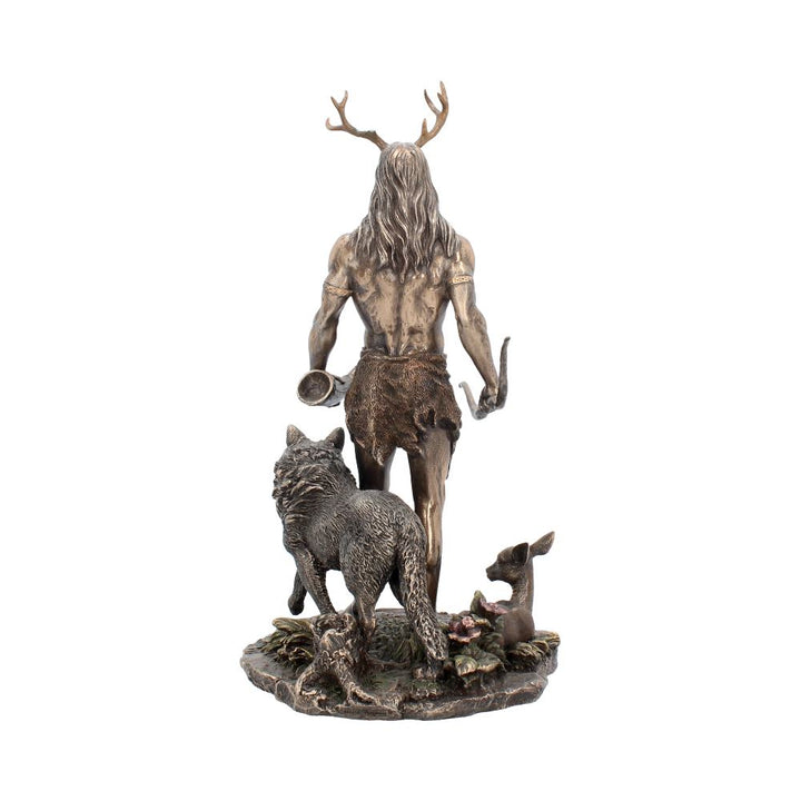Herne and Animals Folklore Bronzed Figurine 30cm 4