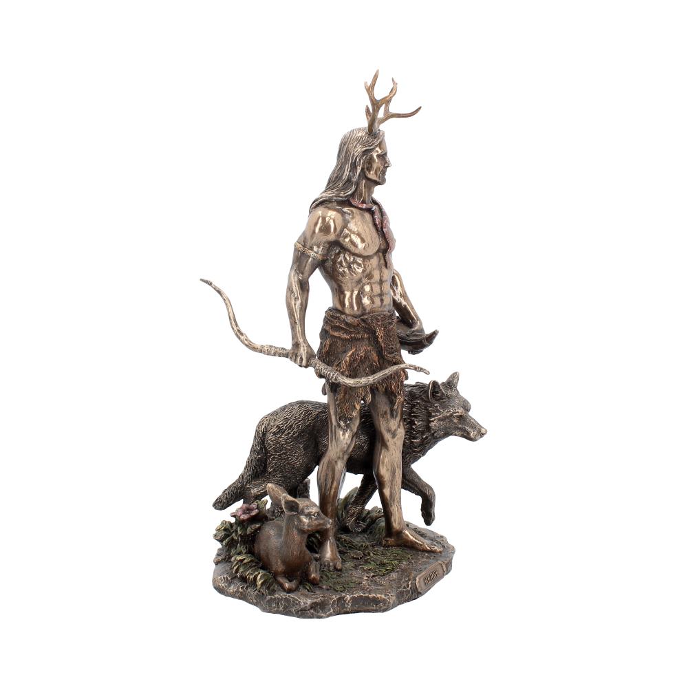 Herne and Animals Folklore Bronzed Figurine 30cm 6