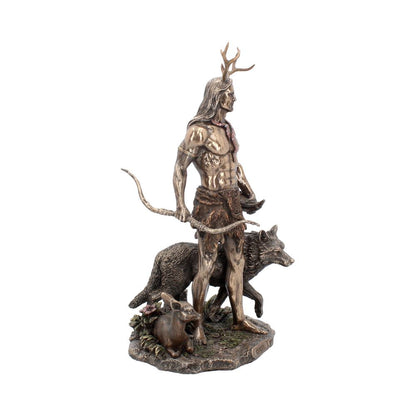 Herne and Animals Folklore Bronzed Figurine 30cm 6