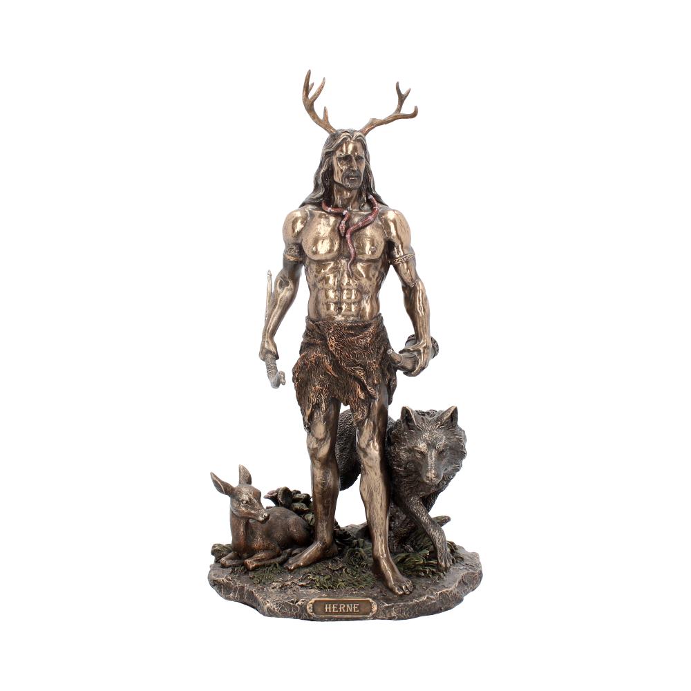 Herne and Animals Folklore Bronzed Figurine 30cm 1
