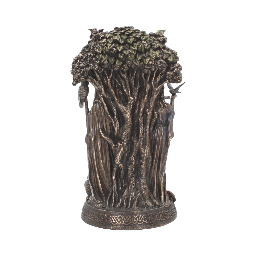 Bronzed Maiden Mother Crone Triple Moon Figurine 27cm 4