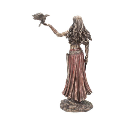 Morrigan and Crow Figurine Bronze Ornament 28cm 4