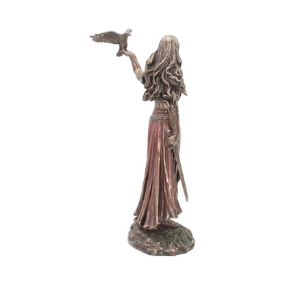 Morrigan and Crow Figurine Bronze Ornament 28cm 5