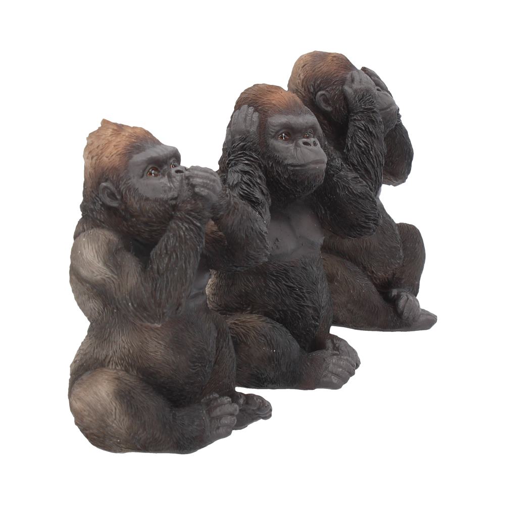 Three Wise Gorillas Figurine Gorilla Ornaments 13cm 6