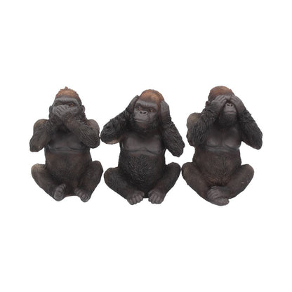 Three Wise Gorillas Figurine Gorilla Ornaments 13cm 1