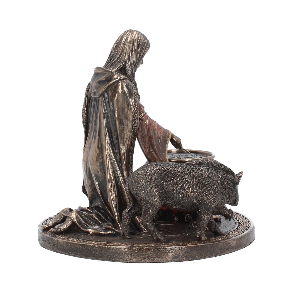 Bronze Welsh Goddess Ceridwen Figurine 17cm 5