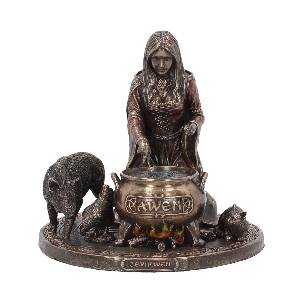 Bronze Welsh Goddess Ceridwen Figurine 17cm 1