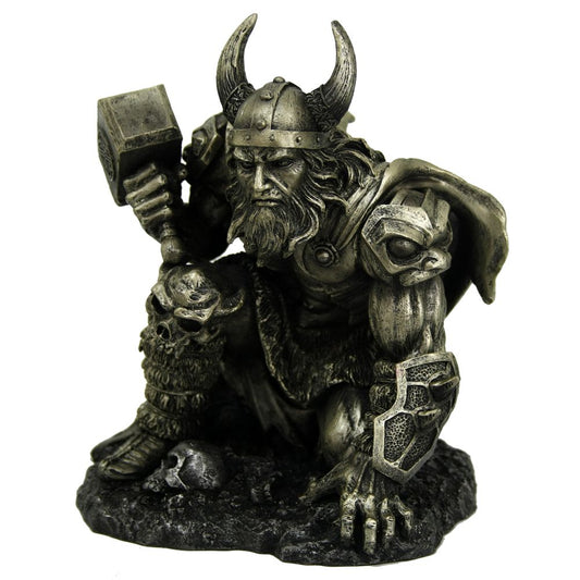Metallic Norse God Thunder of Thor Figurine 19cm 1