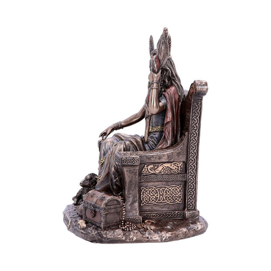 Bronze Frigga Goddess of Wisdom Norse Leader Ornament 19cm 2