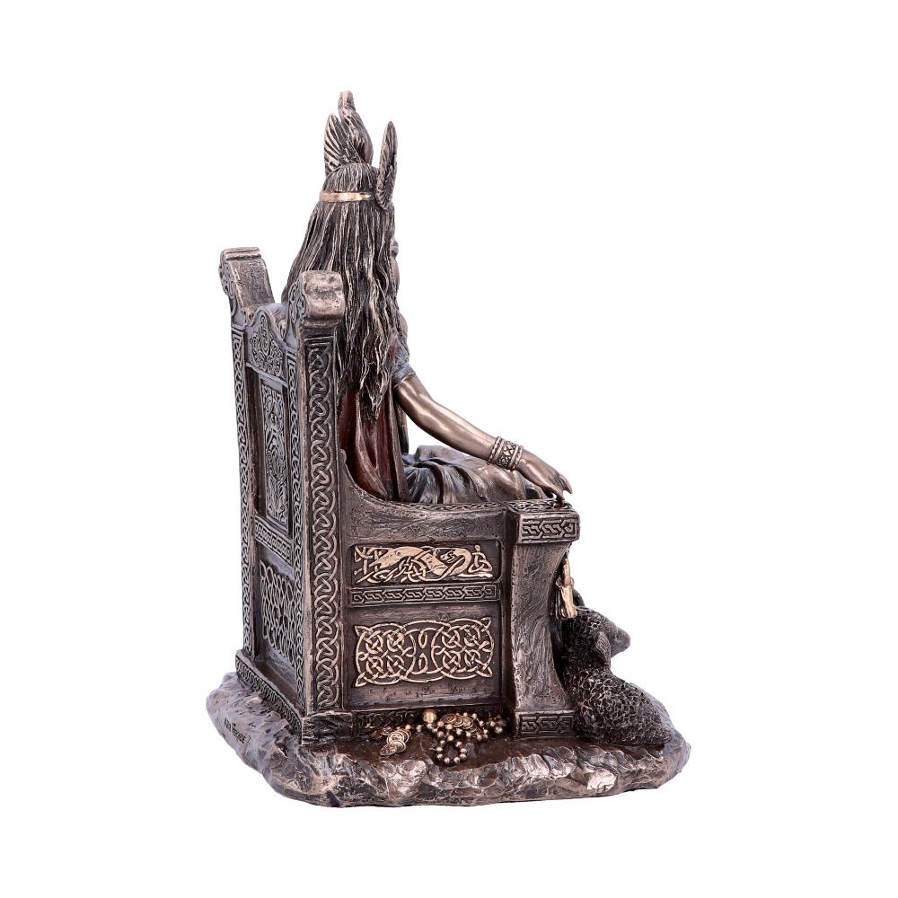 Bronze Frigga Goddess of Wisdom Norse Leader Ornament 19cm 4