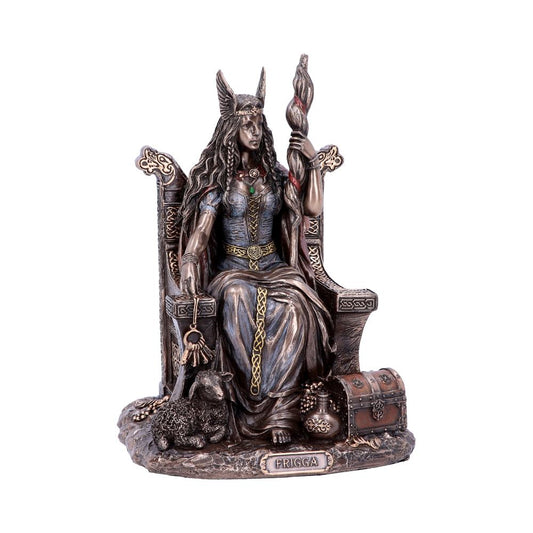 Bronze Frigga Goddess of Wisdom Norse Leader Ornament 19cm 1