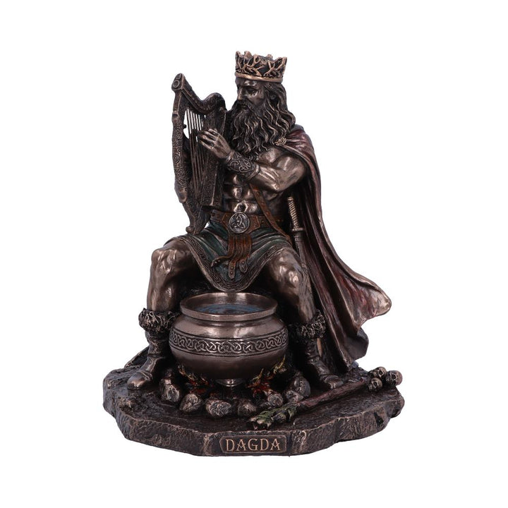 Bronze Dagda King of Tuatha De Danann Celtic Deity Figurine 18.5cm