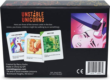 Unstable Unicorns NSFW Base Game Card Game