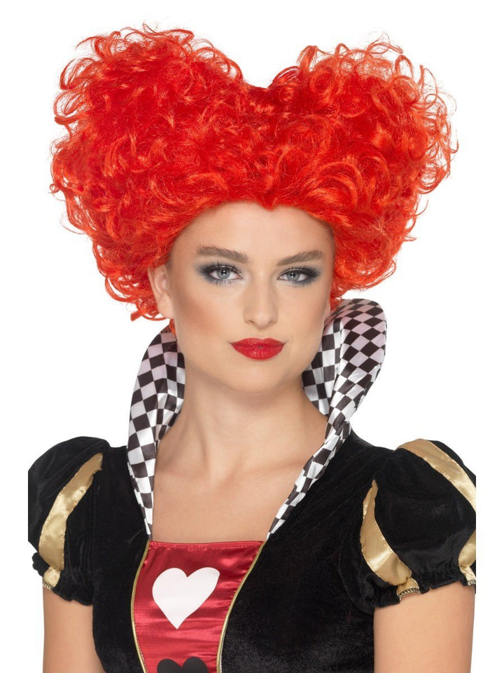 Heart Wig Adult Red Queen Costume Accessory