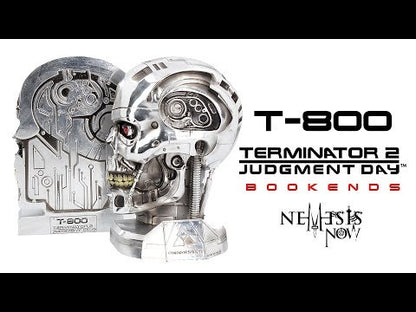 T800 Terminator 2 Judgement Day T2 Head Bookends 18.5cm 8