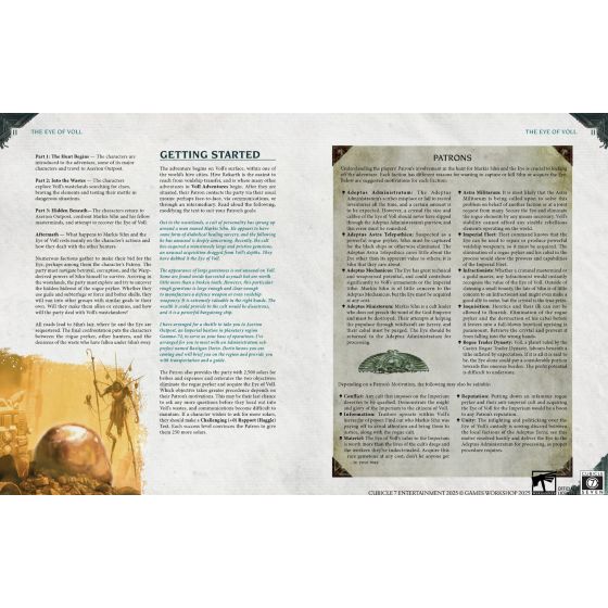 Imperium Maledictum Voll Adventures Roleplaying Game Supplement