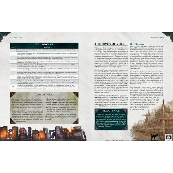 Imperium Maledictum Voll Adventures Roleplaying Game Supplement