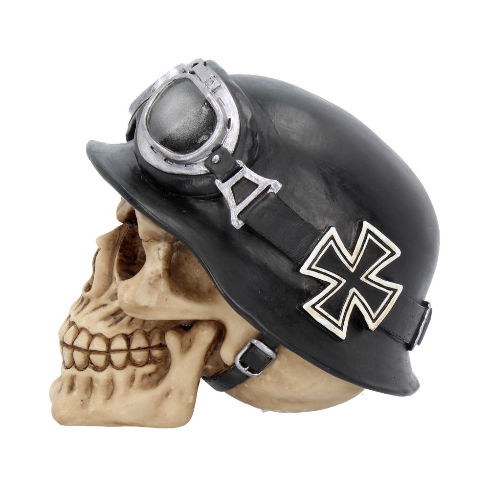 Iron Cross Helmet and Goggles Biker Skull 15.5cm 3