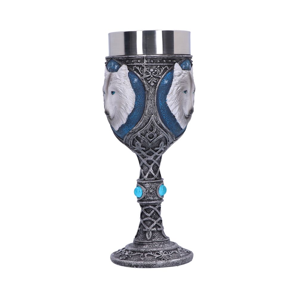 White Winter Ghost Wolf Wine Glass Goblet 19.5cm Drinking Cup 4