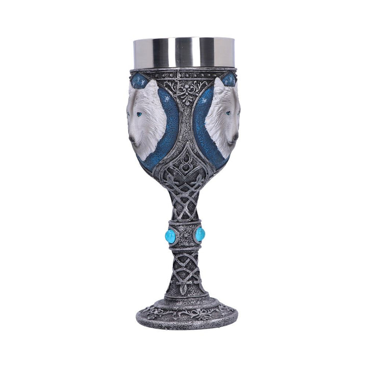 White Winter Ghost Wolf Wine Glass Goblet 19.5cm Drinking Cup 4