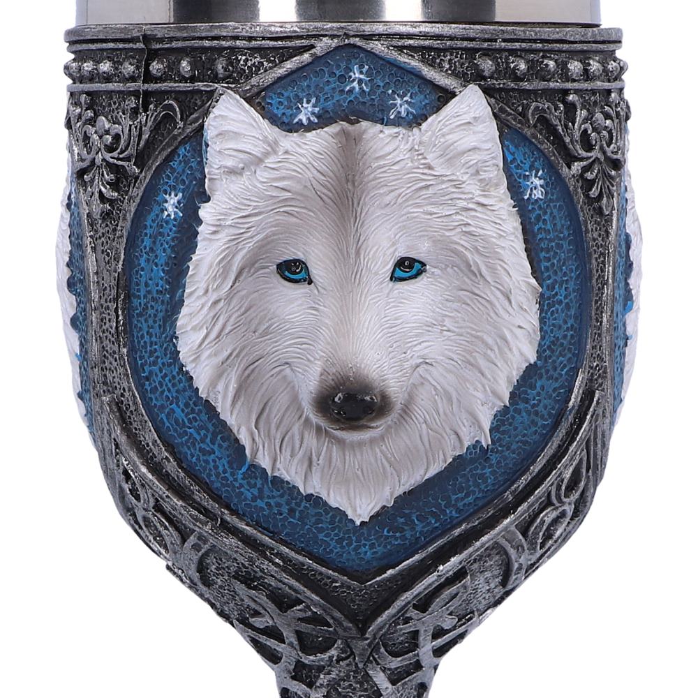 White Winter Ghost Wolf Wine Glass Goblet 19.5cm Drinking Cup 5