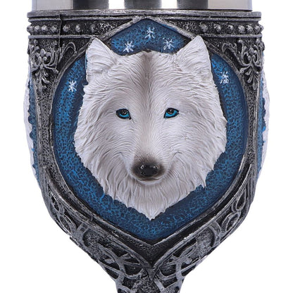 White Winter Ghost Wolf Wine Glass Goblet 19.5cm Drinking Cup 5