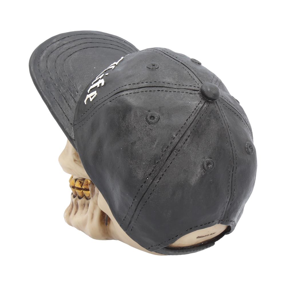 Thug Life Skull with Gold Teeth and Baseball Cap Figurine 15.8cm 4