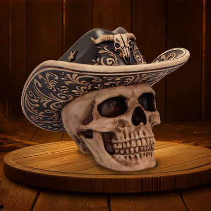 Wild West Skull Figurine 15cm 6