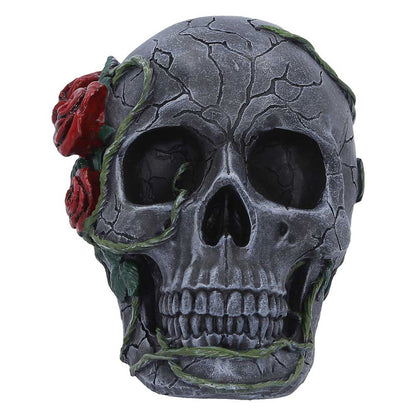 Twilight Bloom Gothic Skull Figurine 15.6cm 2