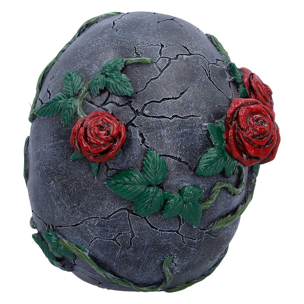 Twilight Bloom Gothic Skull Figurine 15.6cm 3
