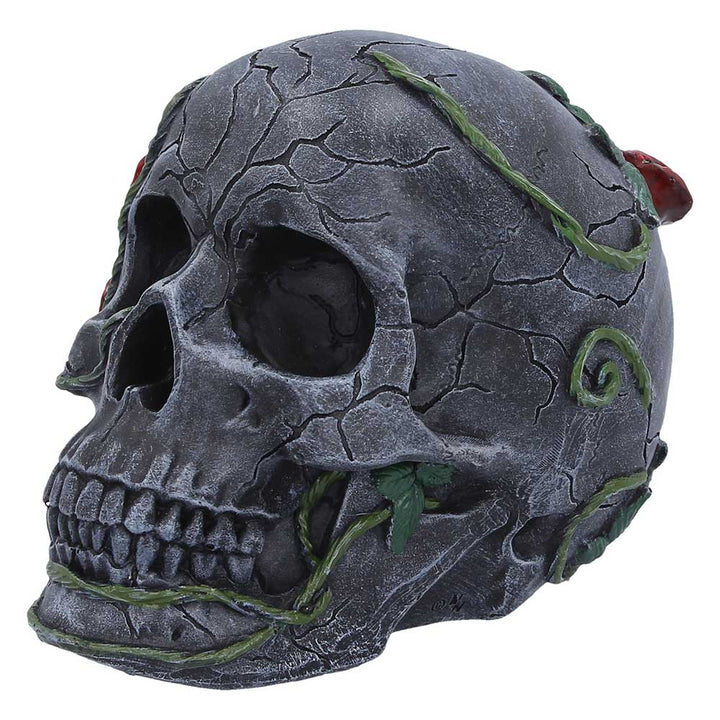 Twilight Bloom Gothic Skull Figurine 15.6cm 4