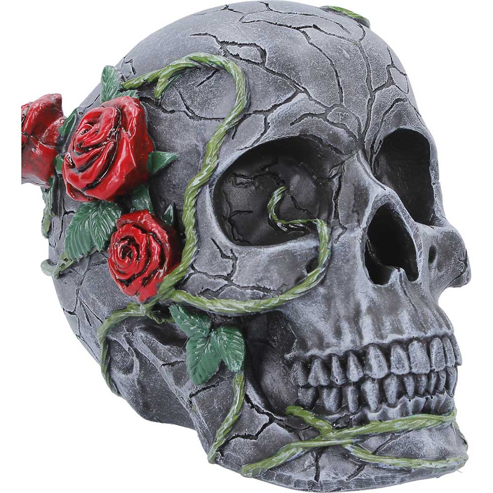 Twilight Bloom Gothic Skull Figurine 15.6cm 6