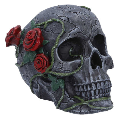 Twilight Bloom Gothic Skull Figurine 15.6cm 1