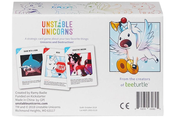 Unstable Unicorns Card Game by TeeTurtle