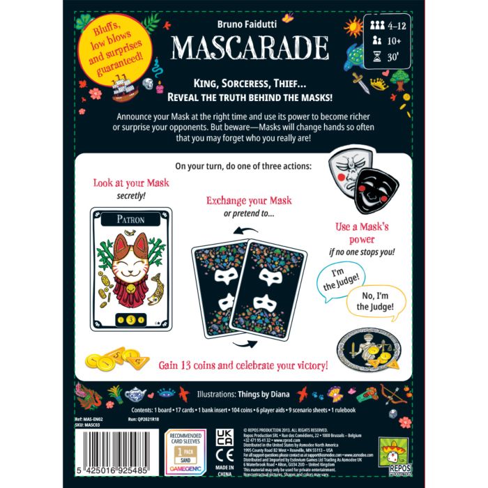 Mascarade 2nd Edition Card Game