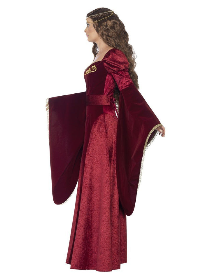 Medieval Queen Costume Ladies Red Dress