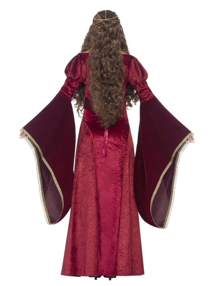 Medieval Queen Costume Ladies Red Dress