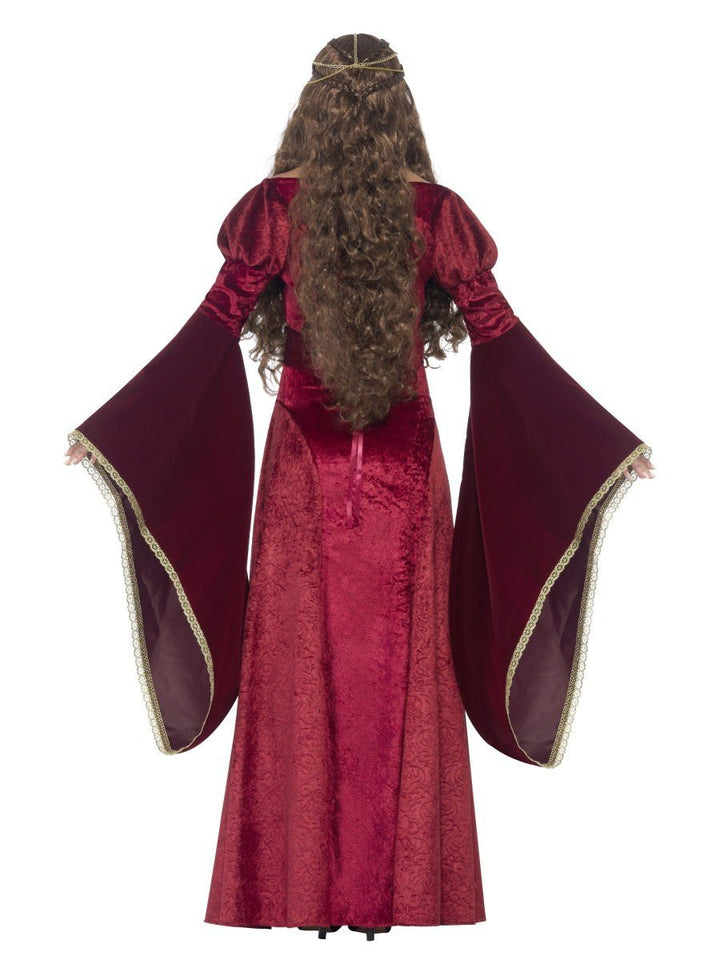 Medieval Queen Costume Ladies Red Dress