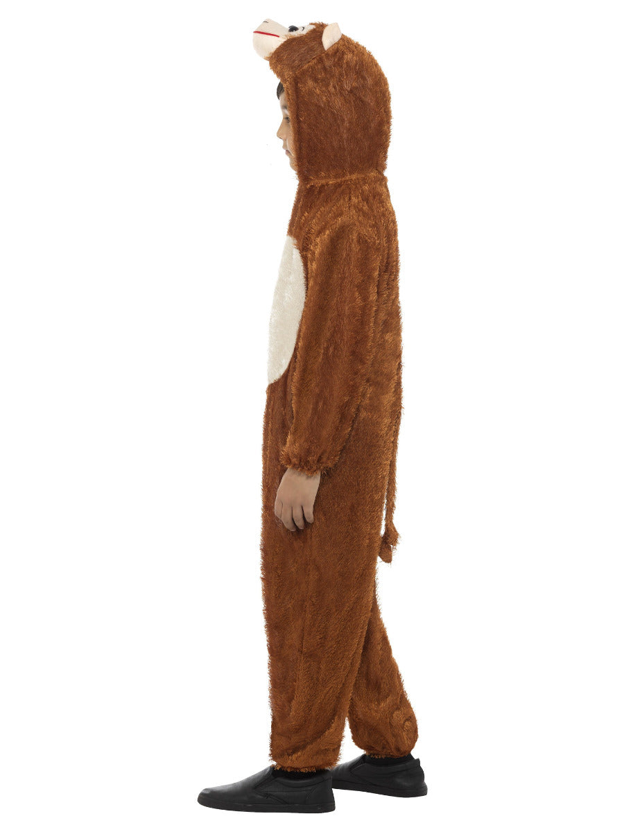 Monkey Costume Kids Brown Jumpsuit with Hood 5