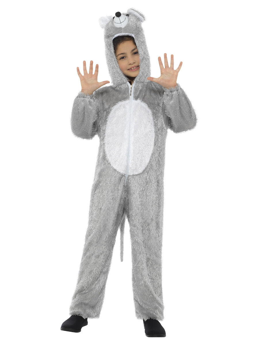 Mouse Costume Grey Jumpsuit with Hood 4