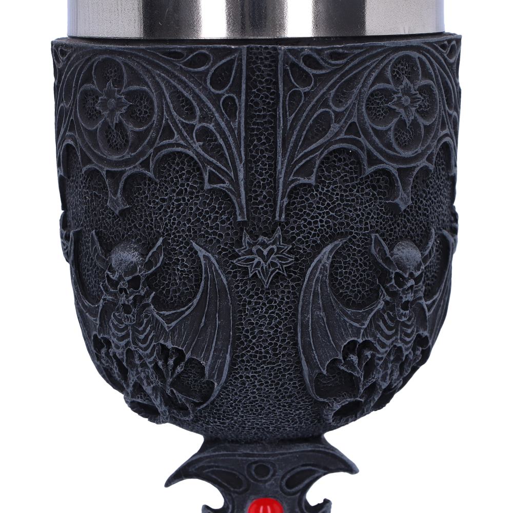 Vampires Goblet Gothic Horror Bat Wine Glass 18.8cm 5