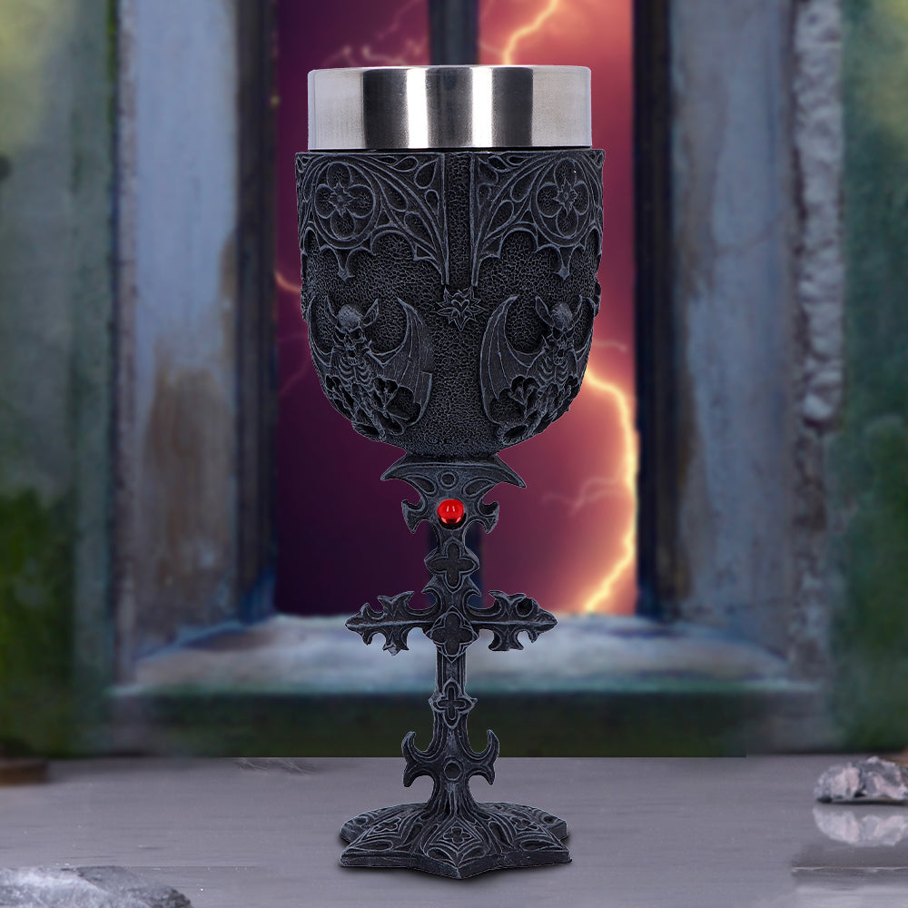 Vampires Goblet Gothic Horror Bat Wine Glass 18.8cm 7