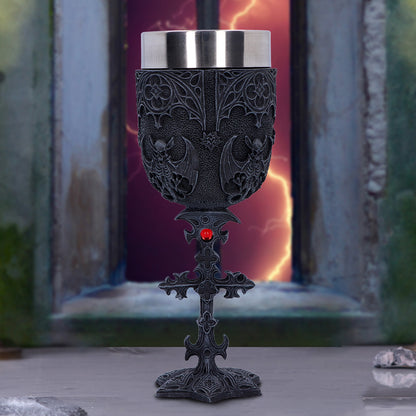 Vampires Goblet Gothic Horror Bat Wine Glass 18.8cm 8