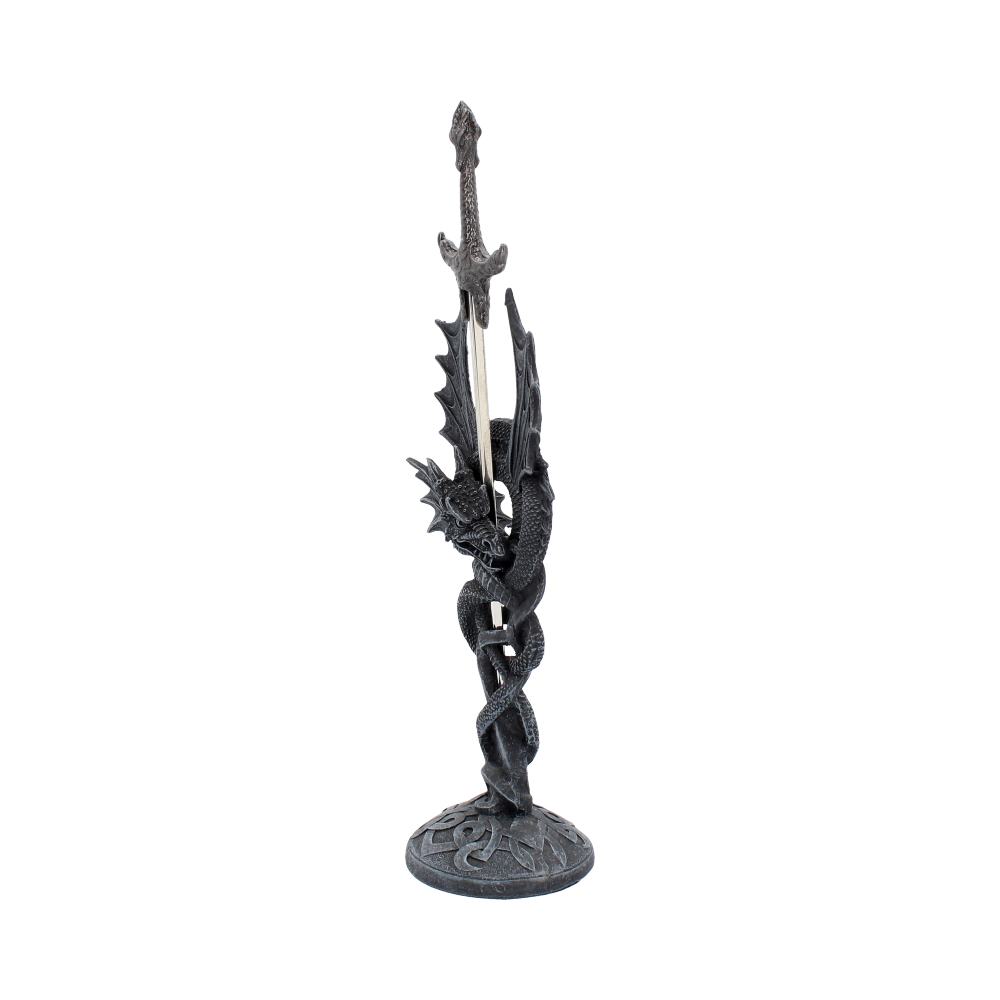 Celtic Realm Letter Opener Black Dragon Sword 30cm 2