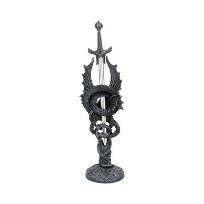 Celtic Realm Letter Opener Black Dragon Sword 30cm 4
