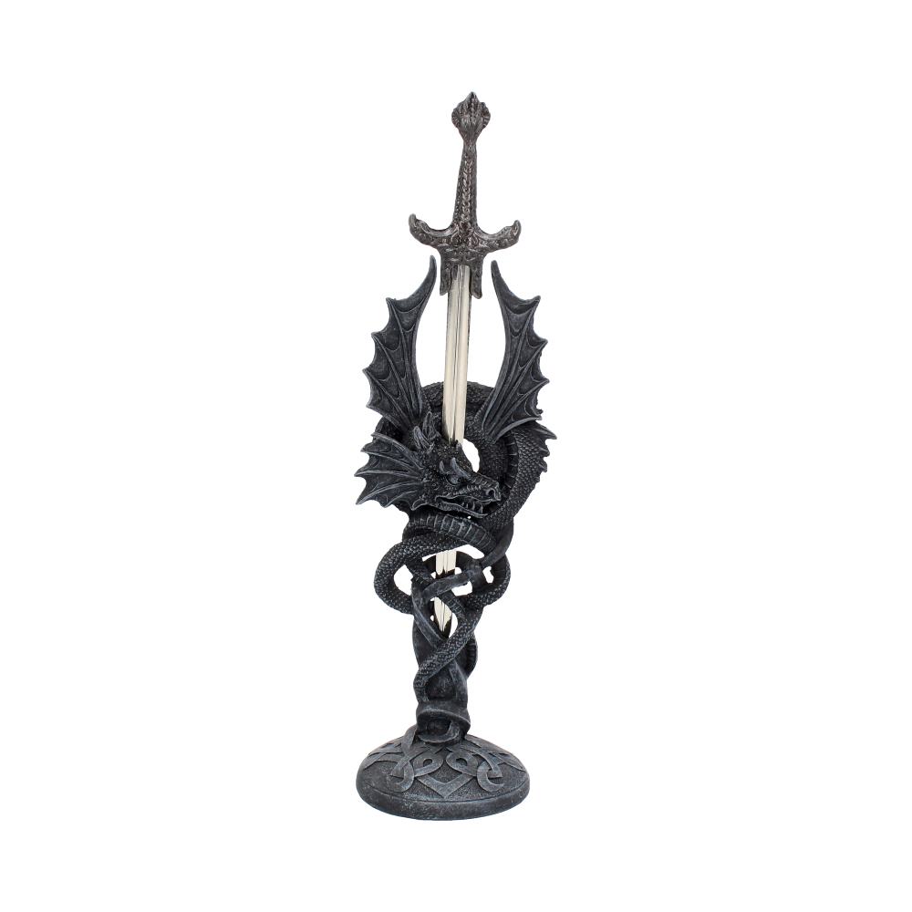 Celtic Realm Letter Opener Black Dragon Sword 30cm