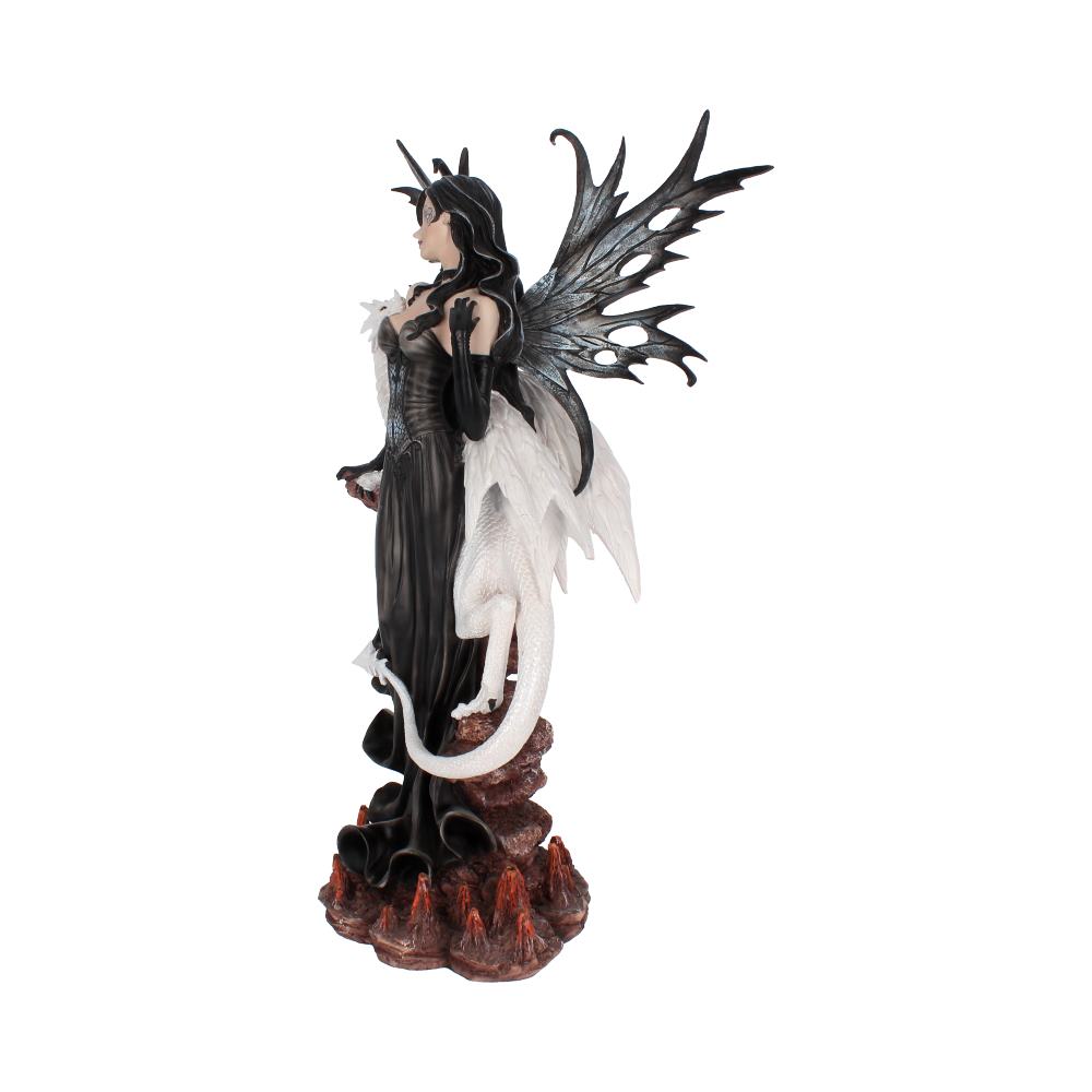 Isabelle 57cm Dark Fairy and White Dragon Figurine 2