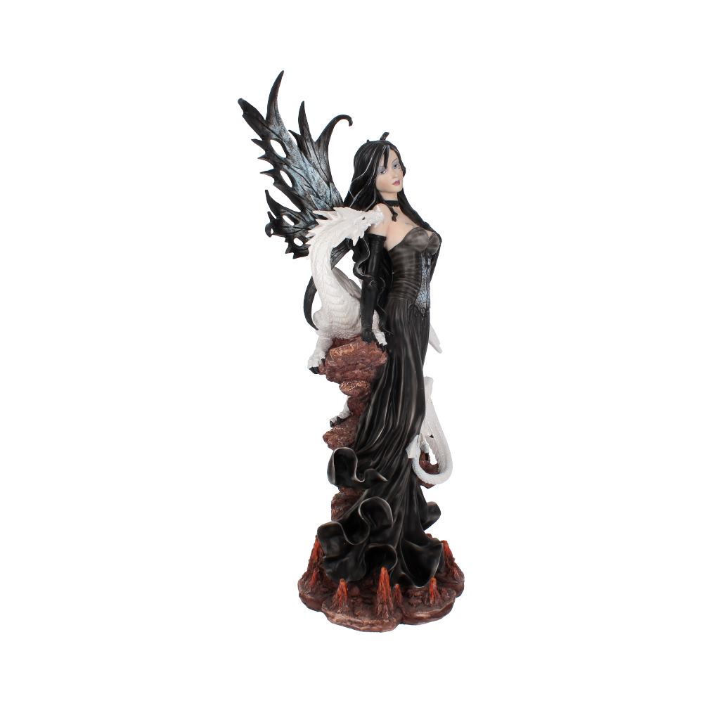 Isabelle 57cm Dark Fairy and White Dragon Figurine 6